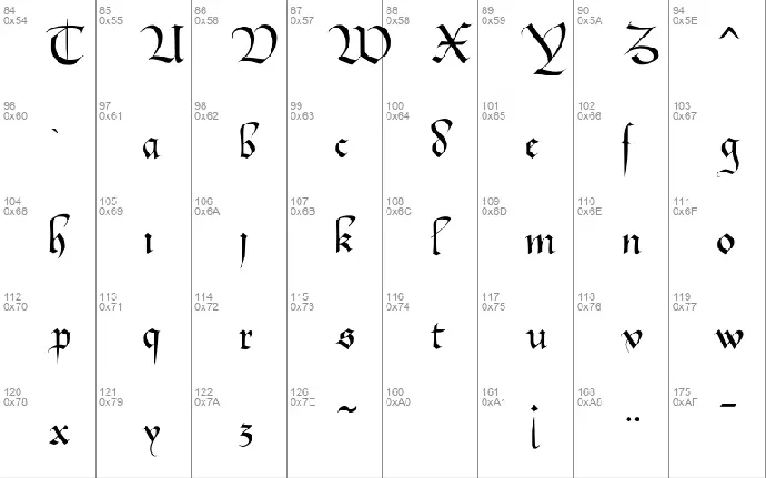 Bastarda font