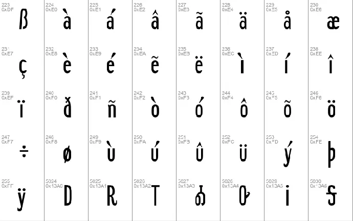 NVDAASDAWADIDOHI font