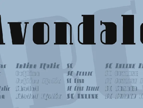 Avondale font