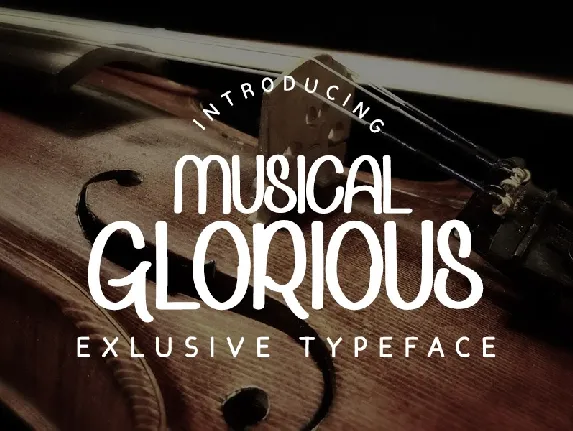 Musical Glorious font