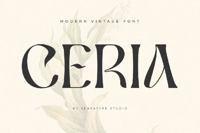 SS Ceria font