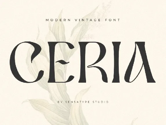 SS Ceria font