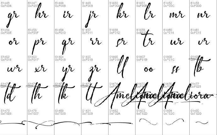 Ameliora Demo font