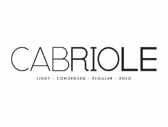 Cabriole Demo font