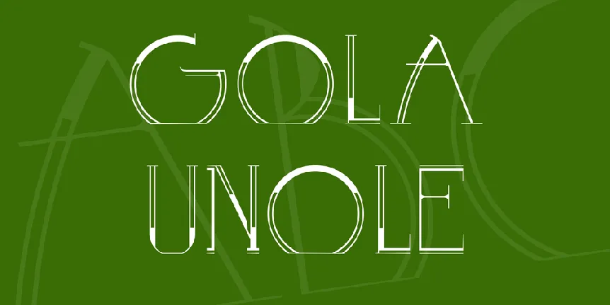 GOLA UNOLE font