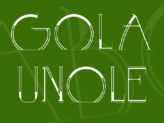 GOLA UNOLE font