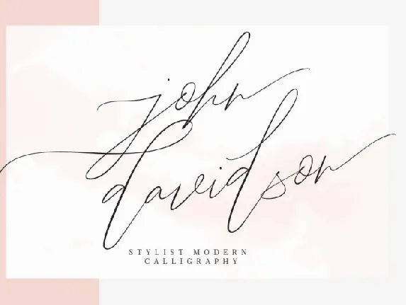 John Davidson font