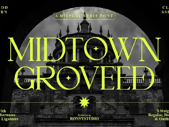 Midtown Groveed font