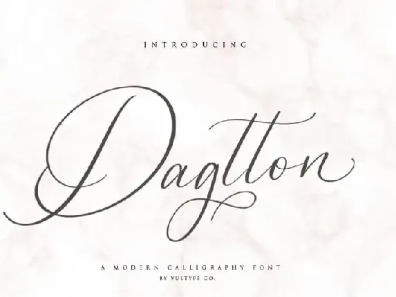 Dagtton Calligraphy font