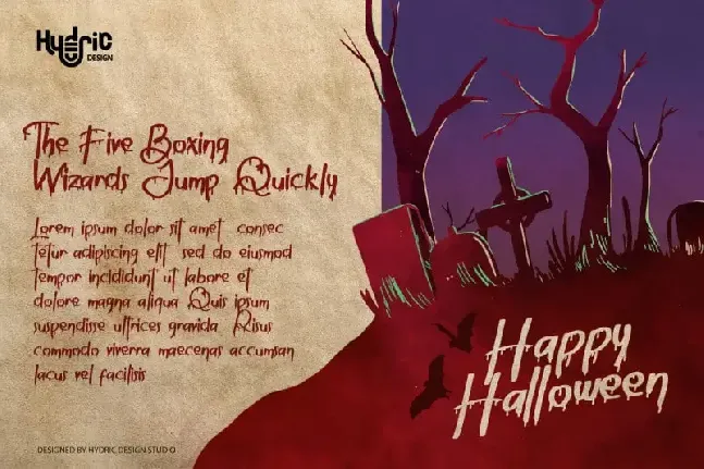 Suvillian Bloody Halloween Typeface font