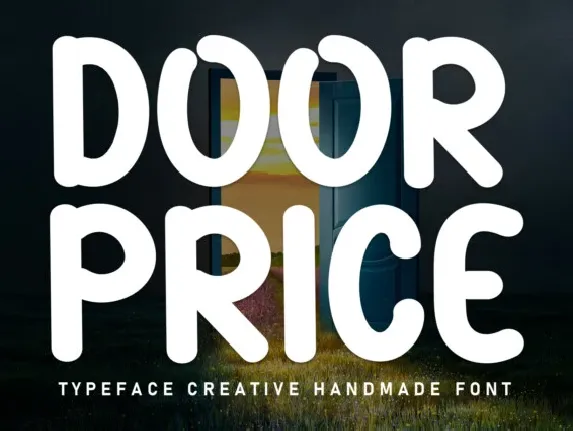 Door Price Display font