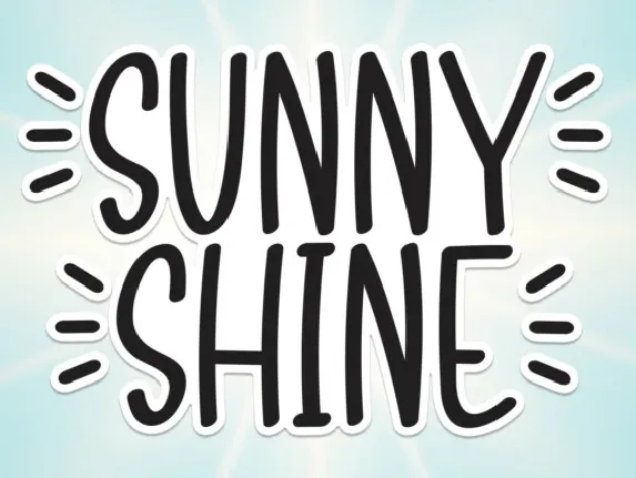 Sunny Shine Display font