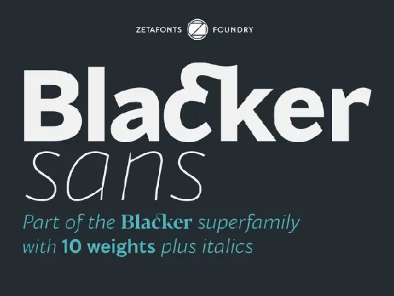 Blacker Sans Family font