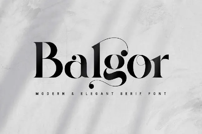 Balgor font