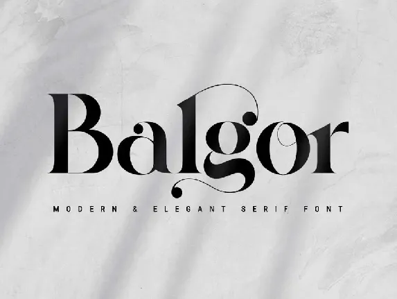 Balgor font