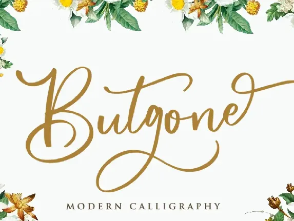 Butgone font