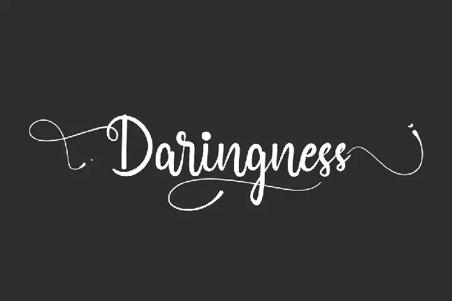 Daringness Demo font