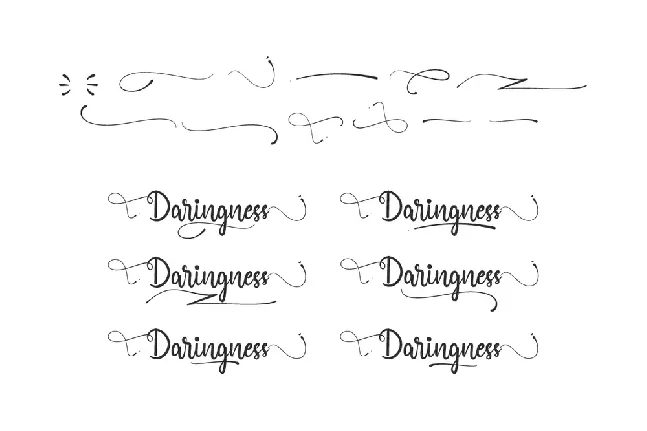 Daringness Demo font