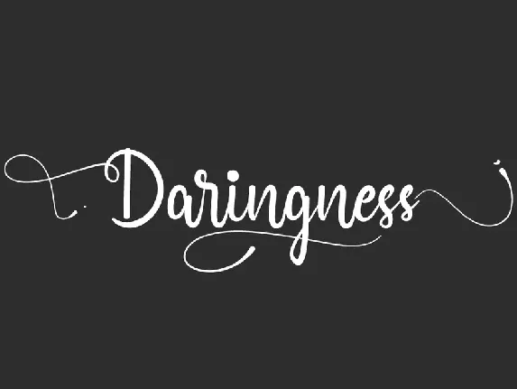 Daringness Demo font