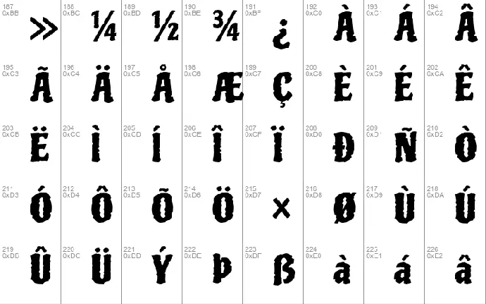 Piedra font