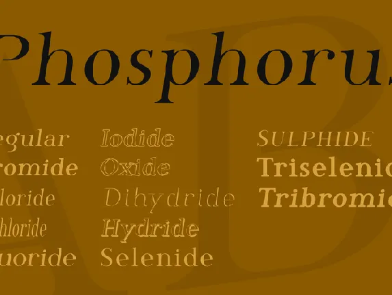 Phosphorus font