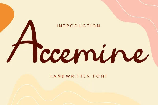 Accemine Handwritten Script font