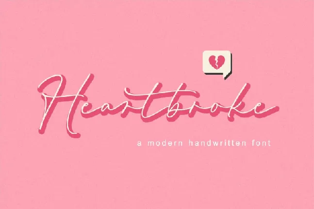 Heartbroke font