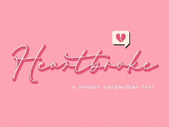 Heartbroke font