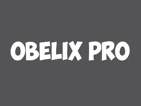 Obelix Pro Family font