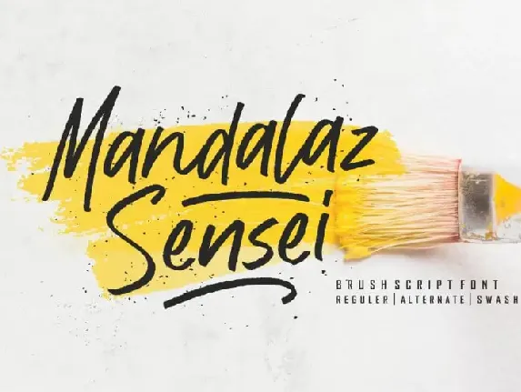 Mandalaz Sensei Script font