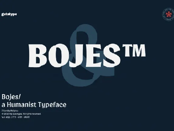 Bojesâ„¢ Typeface font