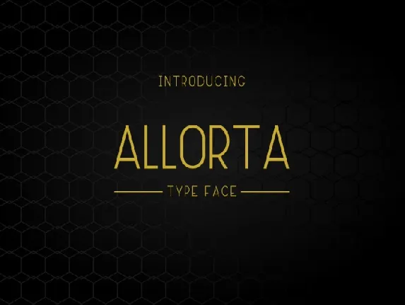 Allorta Sans Serif font