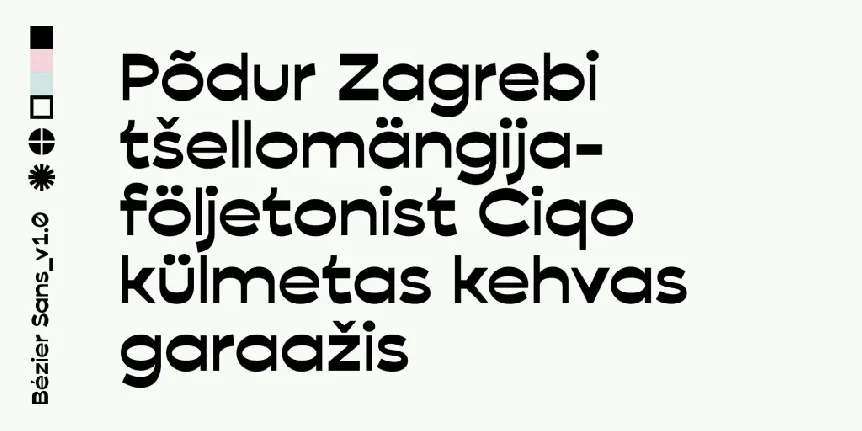 Bezier Sans font