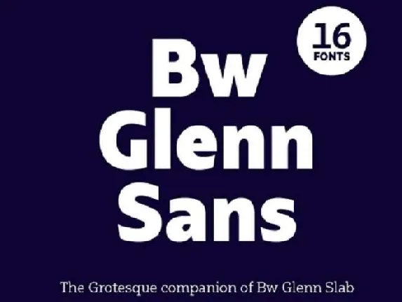 Bw Glenn font