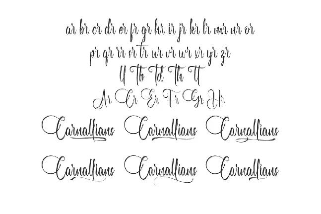 Carnallians Demo font