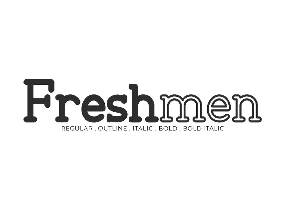 Freshmen Demo font