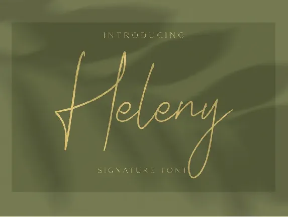 Heleny Free font