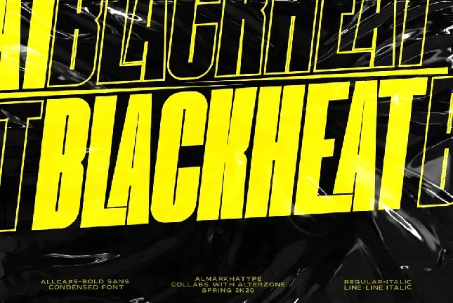 Blackheat Bold Sans Serif font