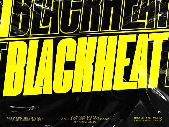 Blackheat Bold Sans Serif font