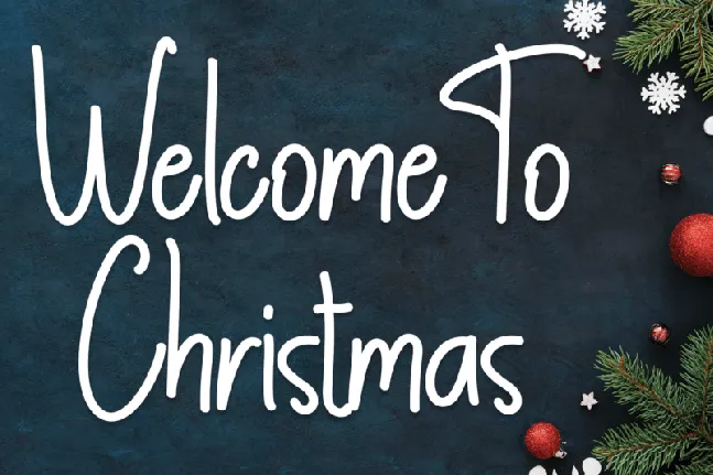 Welcome To Christmas font