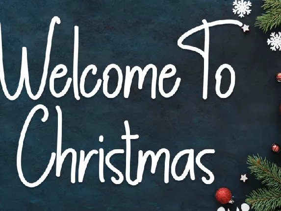 Welcome To Christmas font