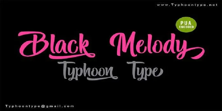 Black Melody font