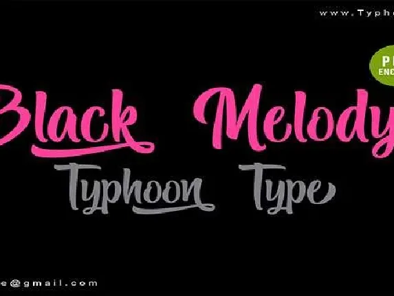 Black Melody font