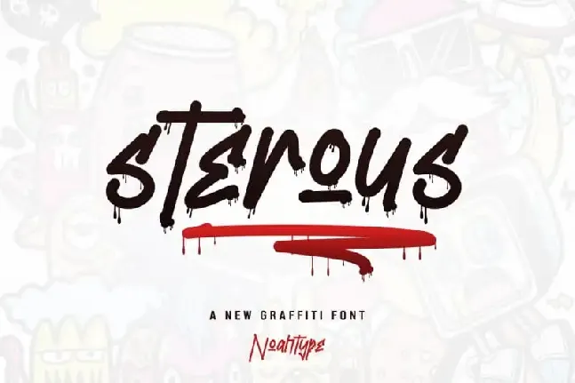 Sterous Display font