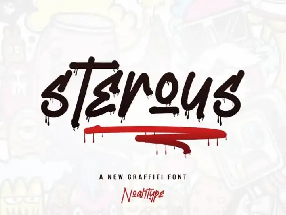 Sterous Display font