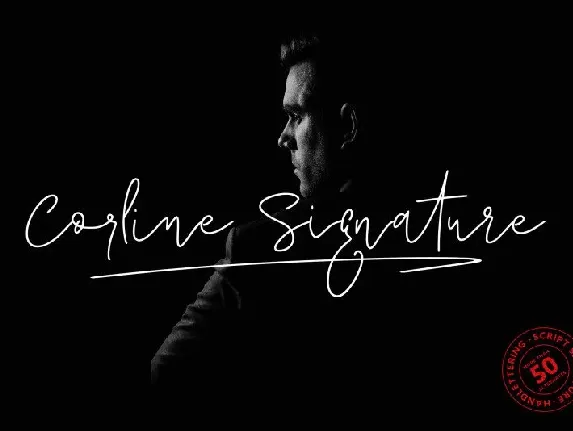 Corline Signature font