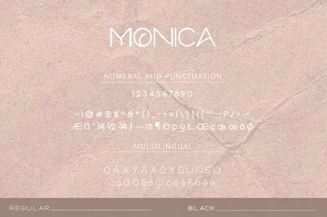 Monica font