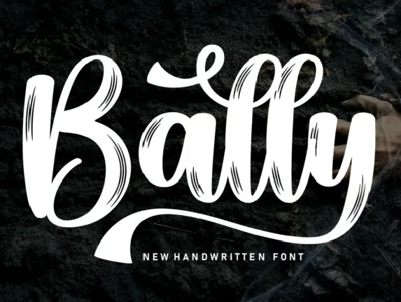 Bally Script font