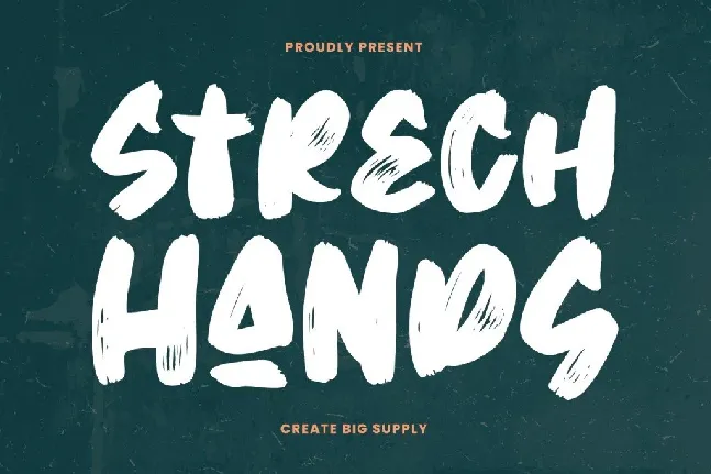 Stretch Hands font