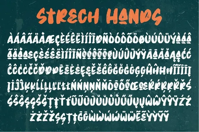 Stretch Hands font